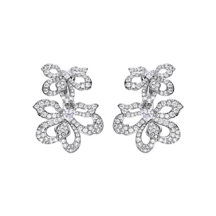 NanaJacqueline伊甸园系列花朵镂空耳饰女新款高级感短款流苏耳环