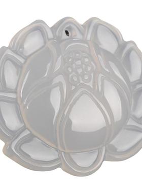 珠宝冰种玉髓玛瑙花开富贵吊坠