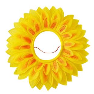 校园艺术节舞蹈斗笠帽心若葵花向阳花开舞台演出道具竹编太阳花帽