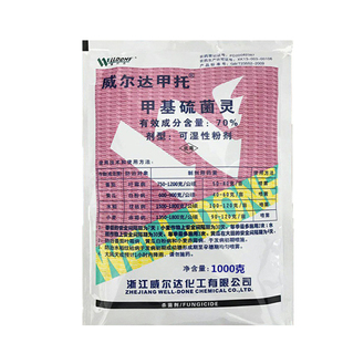 浙江威尔达甲托100克叶霉病白粉纹枯病赤霉病杀菌剂70%甲基硫菌灵
