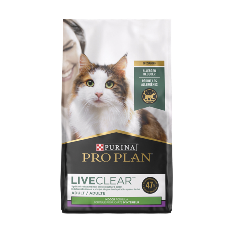 【新品上市】冠能LiveClear室内成猫全价猫粮防猫毛过敏原1.45kg