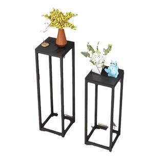 花架子室内客厅落地简约现代花盆架绿萝吊兰铁艺置物架单个盆栽架