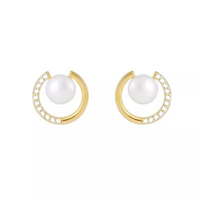 饰悟银饰轻奢高级感珍珠耳环女