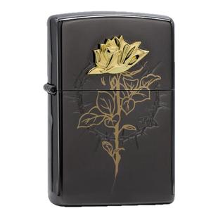 zippo打火机荆棘玫瑰官方旗舰正品防风煤油机送礼送男友生日礼物