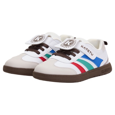 卡特兔童鞋儿童板鞋2026年春季新品儿童滑板鞋防滑耐磨透气跑步鞋