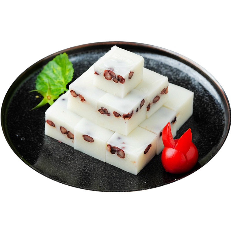 地三彩素食三宝红豆山药糕