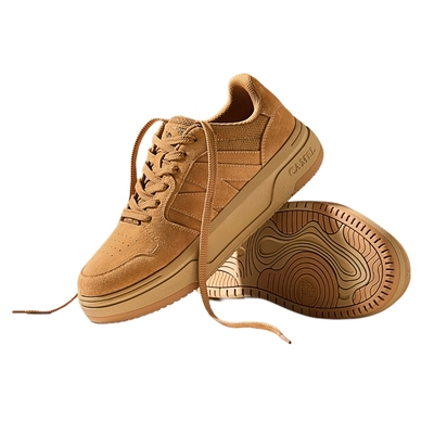 骆驼男鞋2025秋季新款复古厚底轻盈耐磨抓地街头潮流滑板鞋男