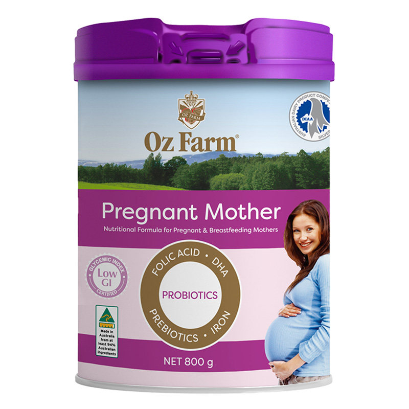 澳滋OzFarm孕妇奶粉孕妇备孕哺乳期可用无蔗糖含叶酸27年4月800g