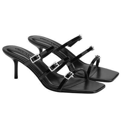 CHARLES&KEITH一字带高跟凉拖