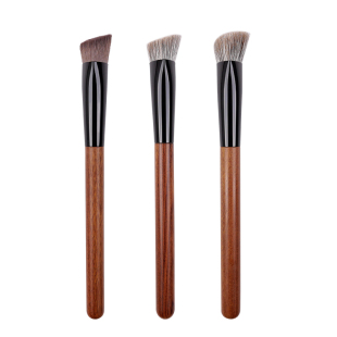 小胖丁H30动物毛三角高光刷熨斗形面中部提亮斜平头羊毛化妆刷子