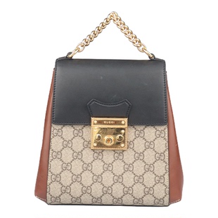 【自营】中古85新GUCCI(古驰)PADLOCK 双肩GG SUPREME双肩包
