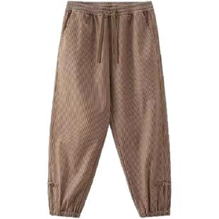 【CLOTTEE by CLOT】棉质灯芯绒长裤 反面版 盘扣 中式 榫卯系列