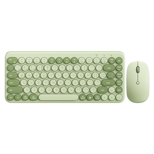 BOW航世 三模充电键盘鼠标套装便携迷你无线蓝牙ipad办公打字适用华为手机苹果平板专用有线笔记本外接小键鼠