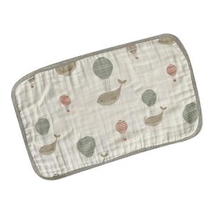 新生婴儿枕头云片枕竹棉纱布宝宝防吐奶拍嗝巾司四季吸汗透气枕巾