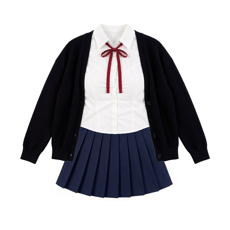 川岛私立学院风jk原创正版制服套装秋冬收腰衬衫性感短裙辣妹穿搭