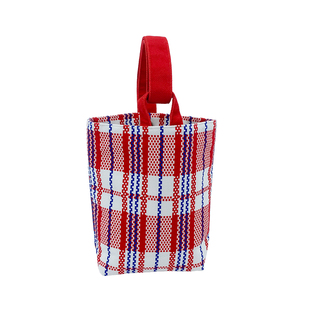 时尚复古蛇皮编织袋布艺手提遛弯水桶包包通勤便携手腕收纳小布袋