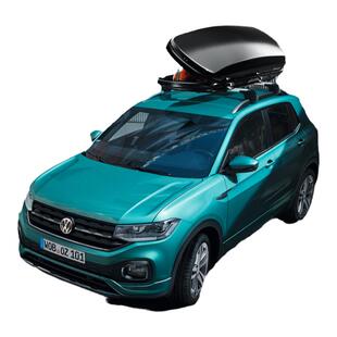 德国大众原厂亮黑色车顶行李箱雪具箱双侧开启快捷安装votex途锐