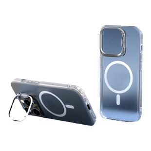 PZOZ适用苹果手机Magsafe磁吸保护壳15ProMax合金镜头支架保护套iPhone14/13/12新款磨砂创意防指纹