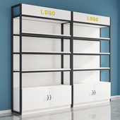 货架展示架多层货柜置物架美容院产品展柜陈列柜护肤化妆品展示柜