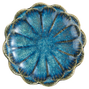 怀旧复古小菜碟子窑变陶瓷味碟小吃碟蘸料碟酒店餐厅火锅凉菜碟子