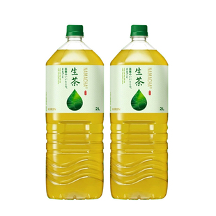 日本进口 KIRIN麒麟生茶绿茶饮料鲜榨茶叶汁无能量健康网红大瓶2L