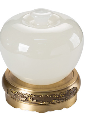 石诚记天然玉石平安果摆件