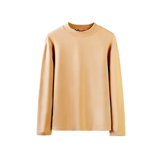 Clare Kalen 官方旗舰店 秋冬德绒半高领内搭长袖T恤男保暖打底衫