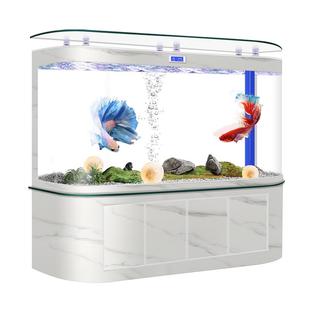 2026新款超大型底滤鱼缸客厅家用生态免换水大鱼缸过滤制氧一体机