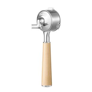 Barsetto百胜图58mm二合一无底牛角手柄不锈钢可拆咖啡机配件器具