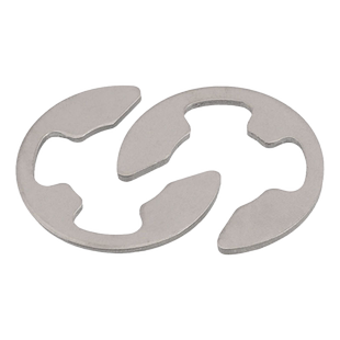 304不锈钢簧卡环e型卡簧挡圈开口卡扣M1.2M2.5M3M4M5M6M8M10M15