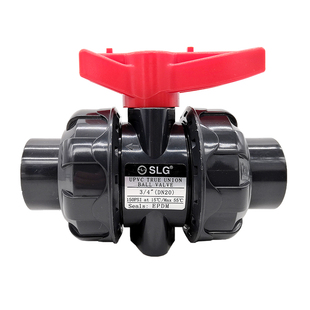 SLG立胜UPVC双由令球阀开关美标英制日标活接阀门化工管环琪通用