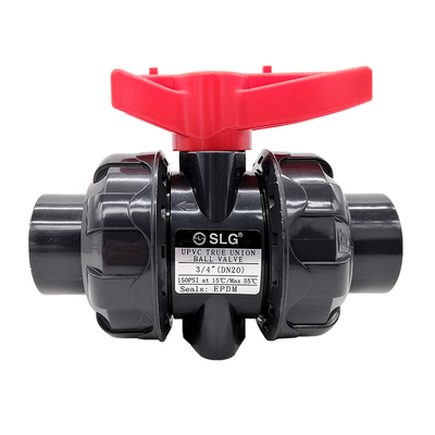 slgUPVC耐酸碱双活接球阀