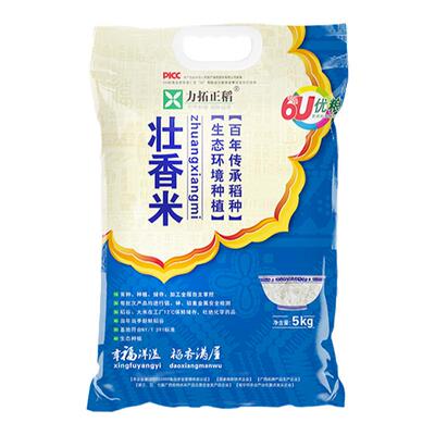 力拓正稻壮香米5kg装软糯晚稻米