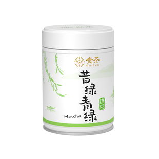 贵茶国风昔绿青绿抹茶粉冲饮直饮泡水喝奶茶拿铁烘焙调饮点茶专用