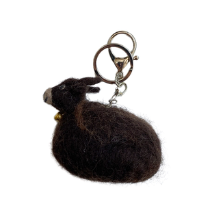 尼泊尔手工羊毛毡牦牛玩偶小牛可爱丑萌毛绒公仔包挂件钥匙扣礼物