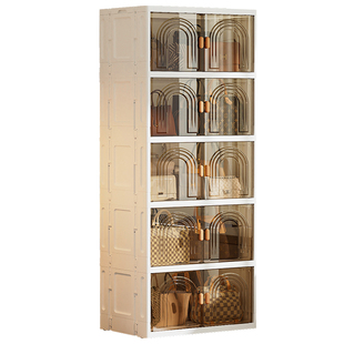 也雅包包收纳柜家用防尘透明展示架装放包包的置物架子收纳免安装