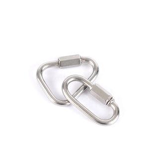 304 316不锈钢快速接环 三角形连接环跑道型链接扣攀岩登山链条扣