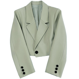 Long sleeved loose fitting suit jacket women长袖宽松西服外套