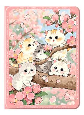 适用苹果ipad平板保护套新款猫咪