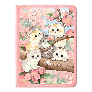 适用苹果ipad11平板保护套ipadair7保护壳ipadpro国风10第9代8带笔槽11寸mini6可爱air5猫咪10.2迷你4女3熊猫