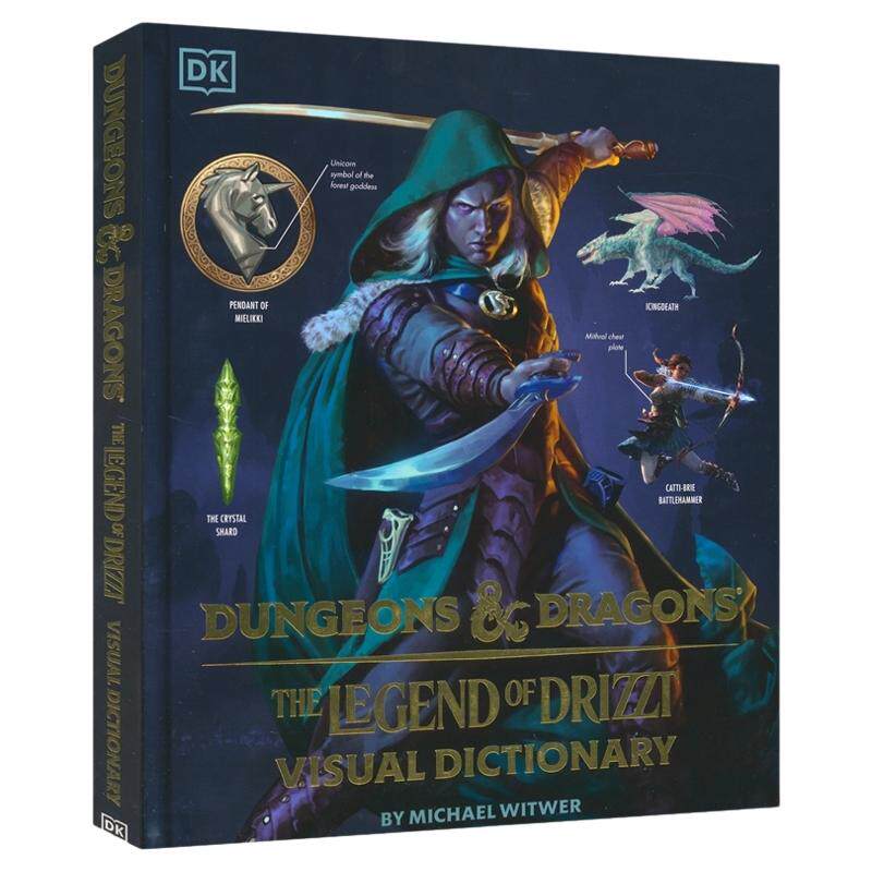 DK Dungeons & Dragons The Legend of Drizzt Visual Dictionary 龙与地下城 崔斯特传奇视觉艺术指南 英文原版进口图书