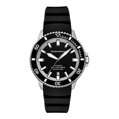 阿玛尼自动机械镂空手表