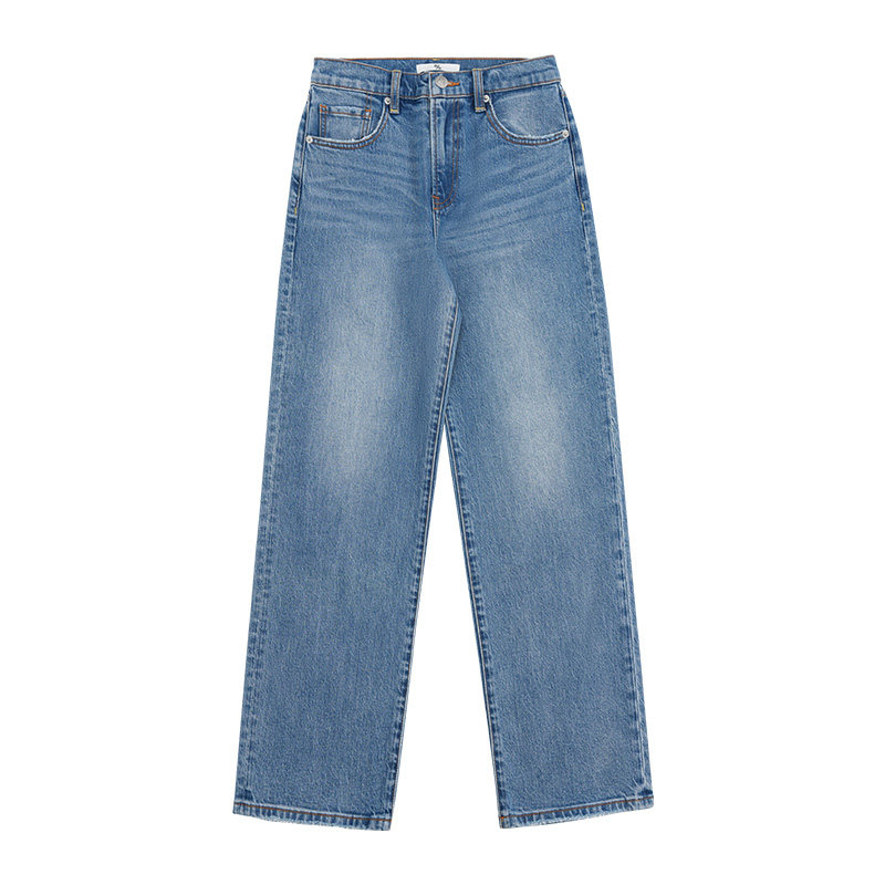 DD「Petite Exclusive」小个子系列 秋冬中腰窄版直筒牛仔拖地裤