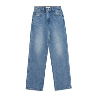 DD「Petite Exclusive」小个子系列 秋冬中腰窄版直筒牛仔拖地裤