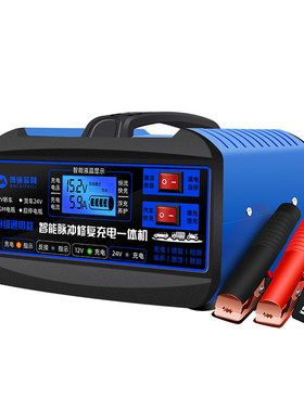 博莱菲利12v24v大功率电瓶充电器