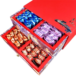 四大名茶金骏眉大红袍红茶小种肉桂组合套装礼品茶叶高档礼盒送礼