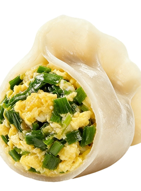 珑记美厨水饺韭菜鸡蛋馅大皮薄