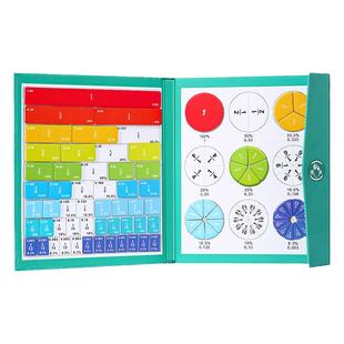 三年级数学教具上册全套磁性分数学习盘磁吸小学加减法磁力演示器