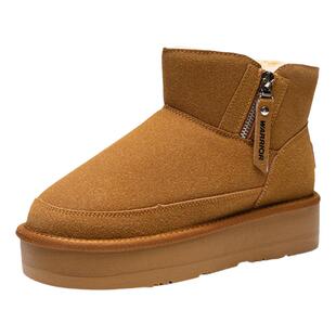 回力女鞋雪地靴女款2025新款冬季加绒加厚鞋子东北厚底女士棉鞋女