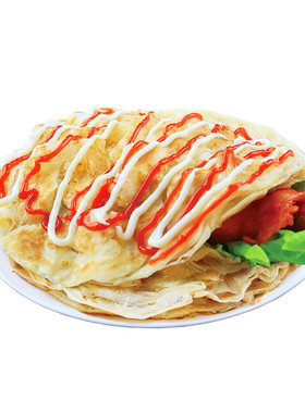 大号原味手抓饼皮商用家用50片